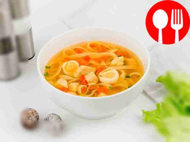 Простой рамен с курицей