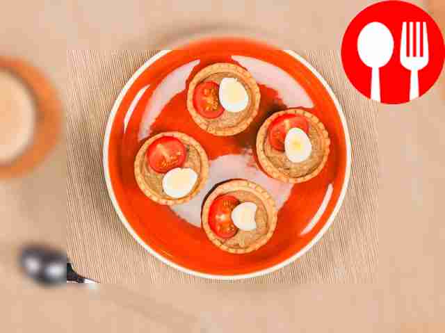 Тарталетки с паштетом