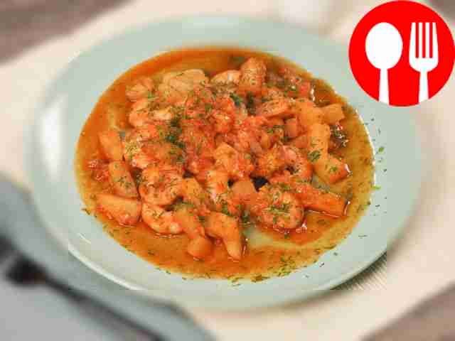 Креветки в сладком соусе