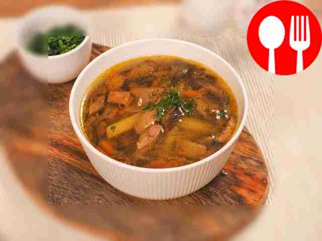 Грибной суп из сушеных белых грибов