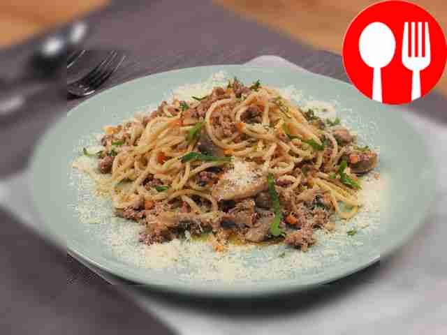 Болоньезе с грибами