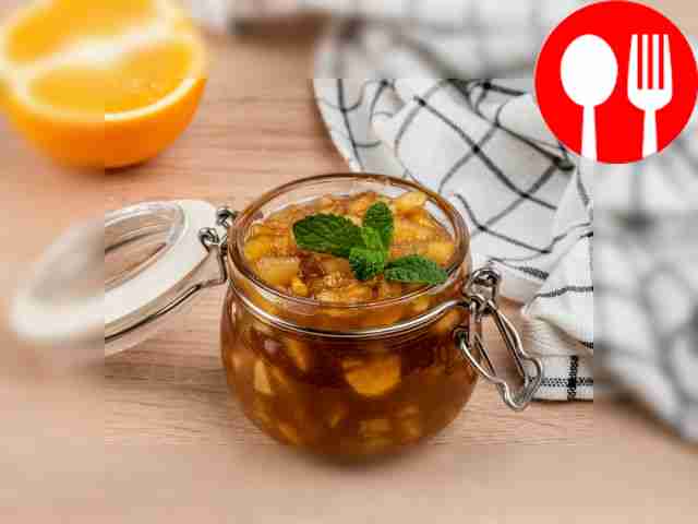 Пряный конфитюр с яблоками, грушей и апельсином