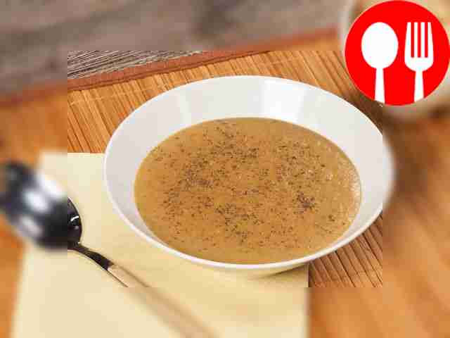 Суп-пюре из сушеных грибов