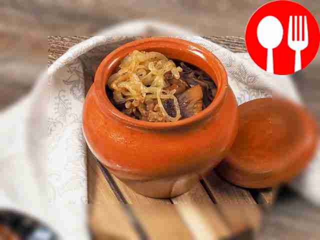 Гречка с сушеными грибами