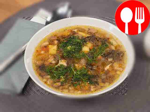 Cуп из сушеных грибов в мультиварке