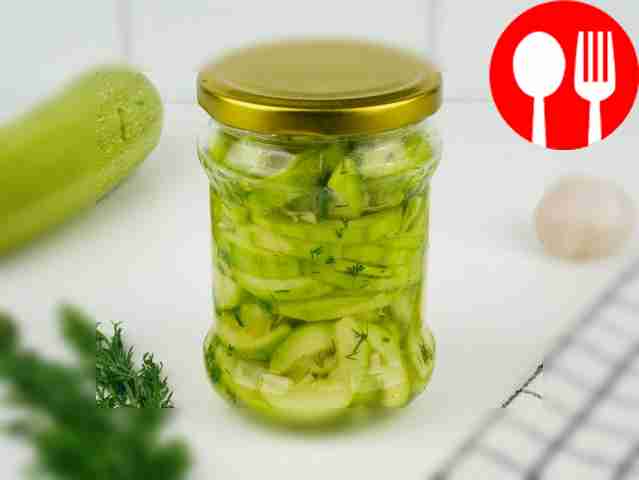 Кабачки с зеленью на зиму