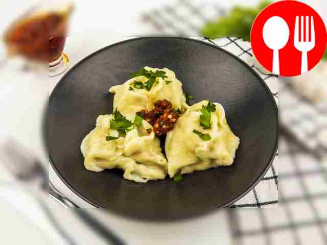 Манты в кастрюле