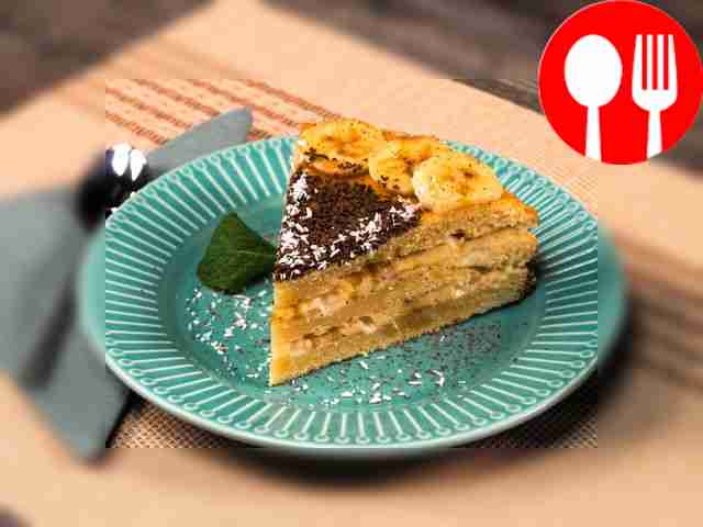 Торт с бананами