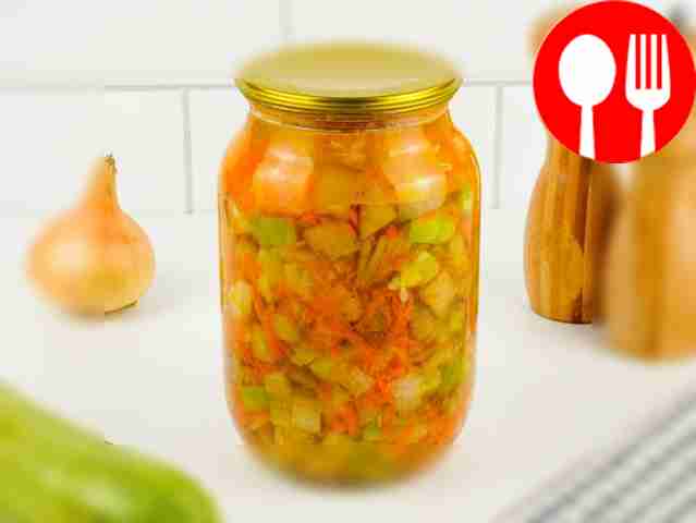 Кабачки с баклажанами на зиму