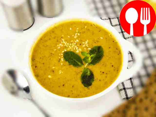 Турецкий суп-пюре из красной чечевицы