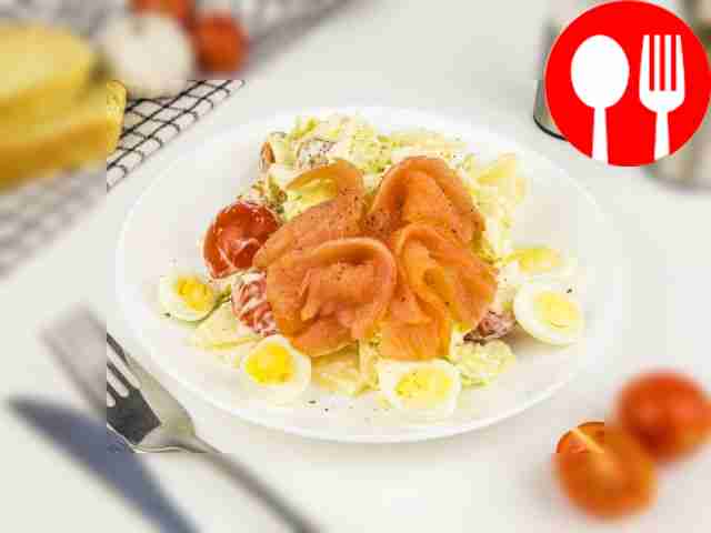 «Цезарь» с семгой