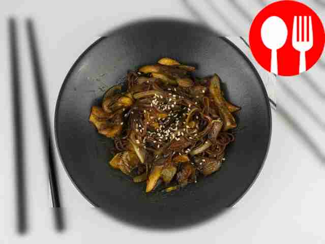 Лапша с грибами