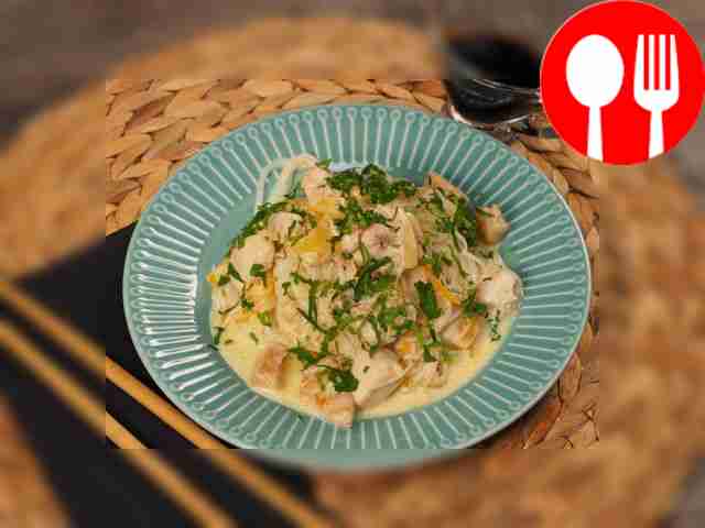 Фунчоза в сливочном соусе