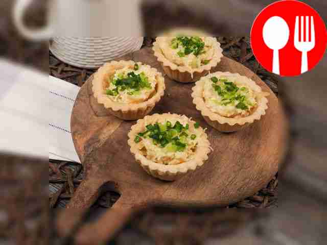 Тарталетки с чесноком