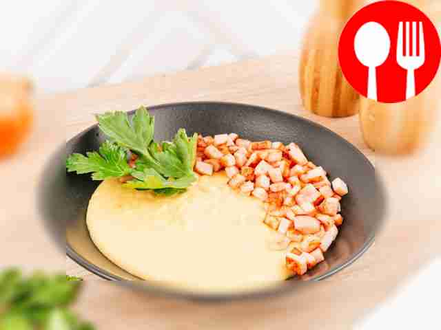 Суп-пюре гороховый с ветчиной