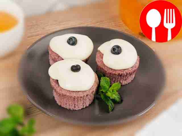 Капкейки с голубикой