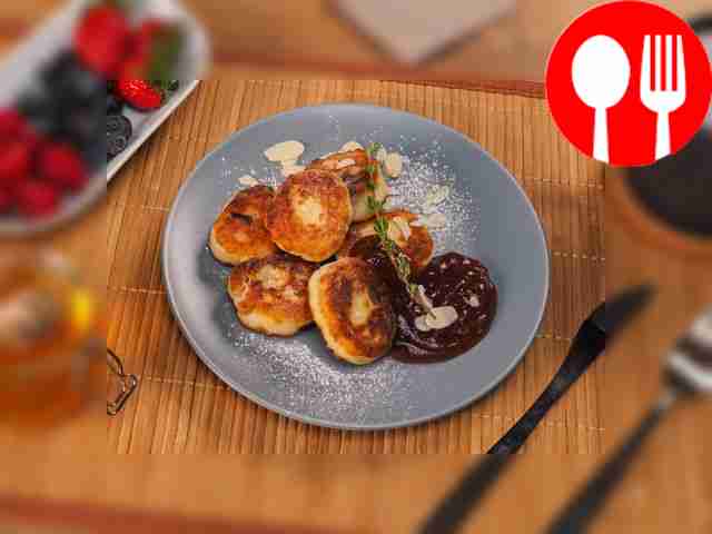 Творожные сырники с изюмом