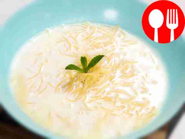 Молочный суп с вермишелью для детей