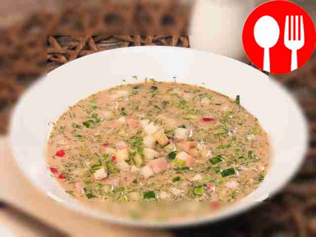 Окрошка с редисом