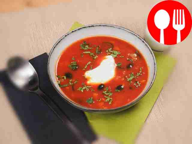 Суп гаспачо горячий