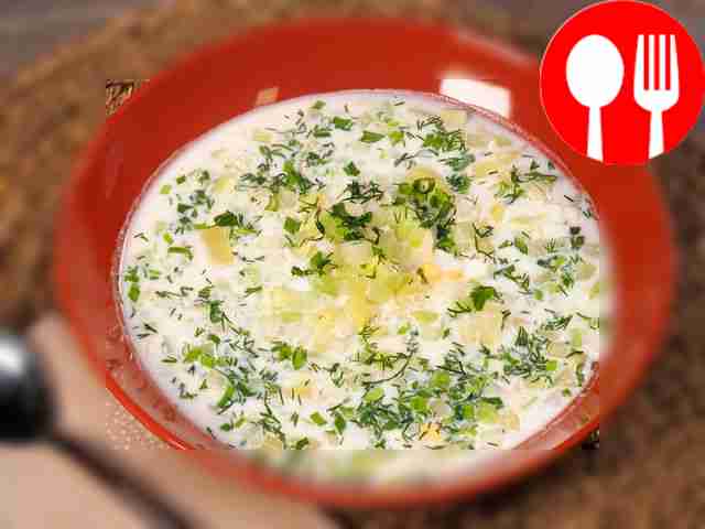 Окрошка с редькой