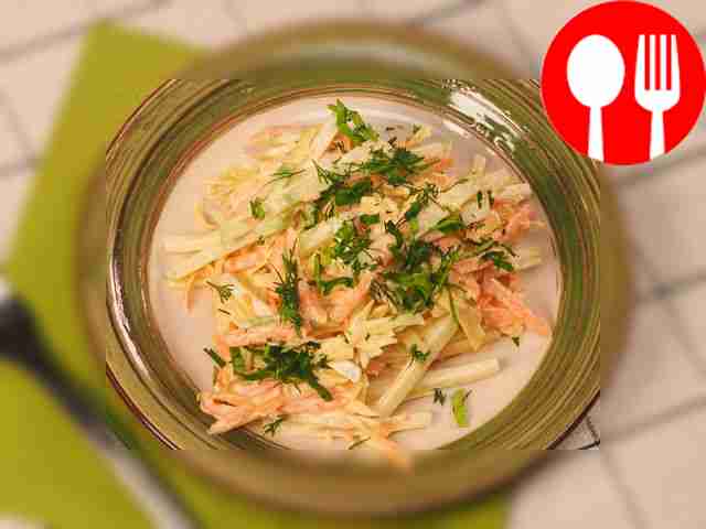 Редька с майонезом