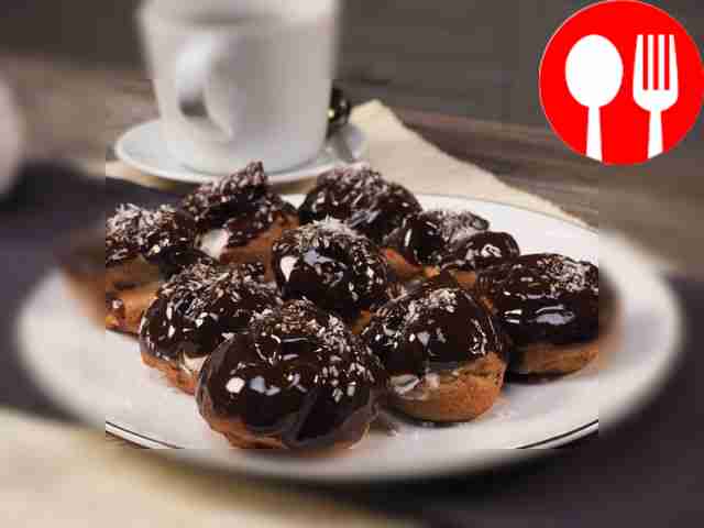 Профитроли шоколадные