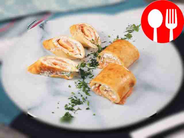 Рулет с семгой