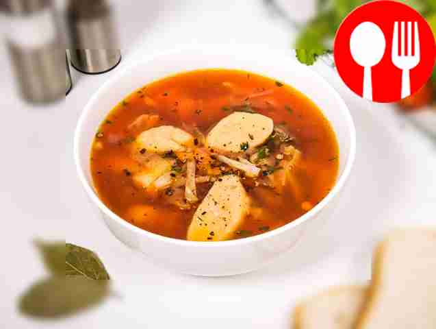 Борщ с галушками