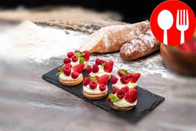 Сладкие тарталетки с клубникой и малиной