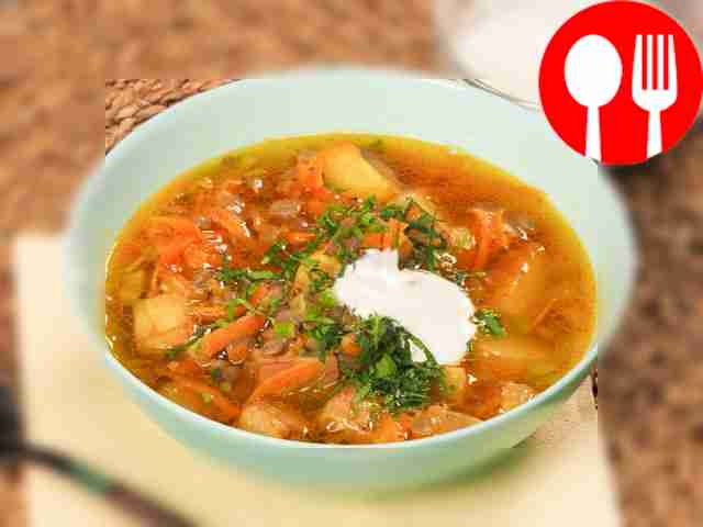 Суп из зеленой чечевицы