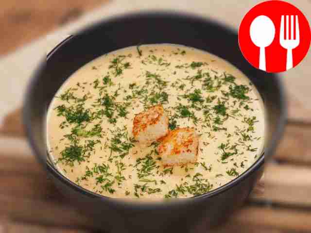 Сырный крем-суп с курицей