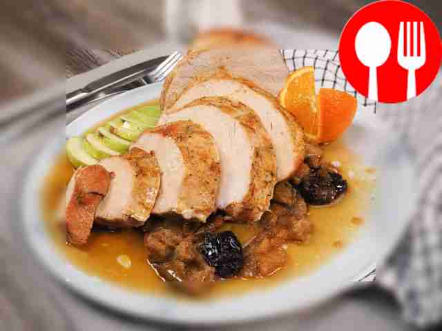 Индейка с яблоками