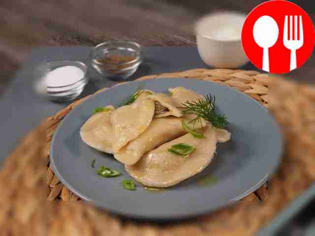 Вареники с грибами