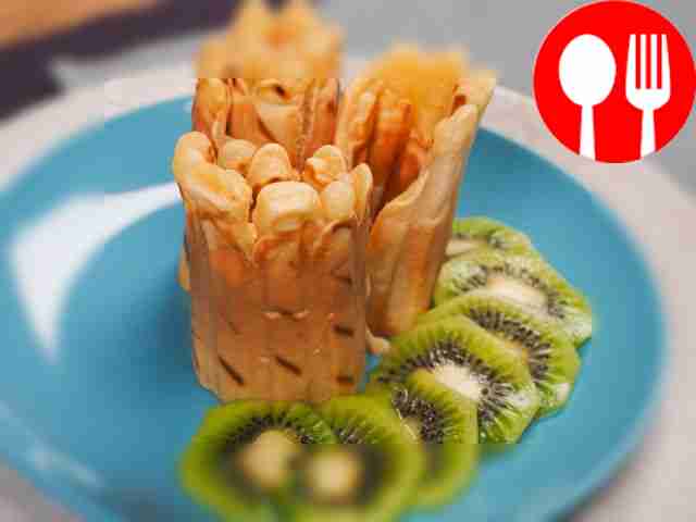 Вафли со сгущенкой