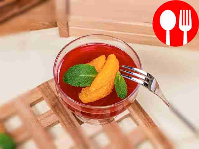 Желе из клюквы