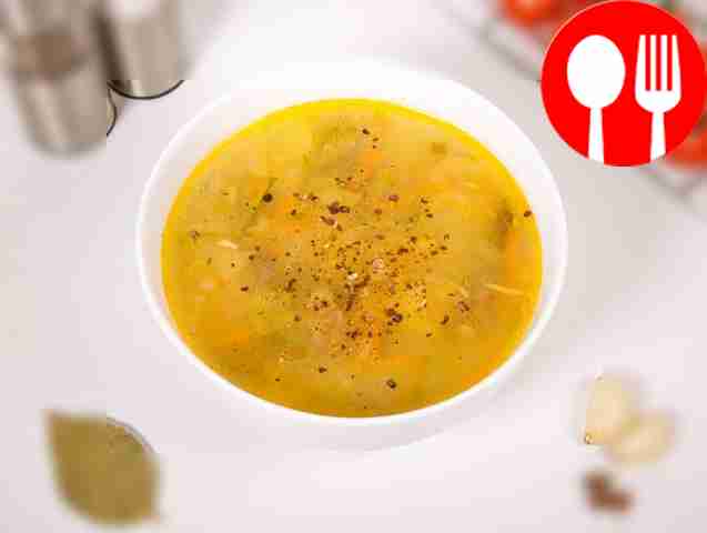 Рассольник с пшеном