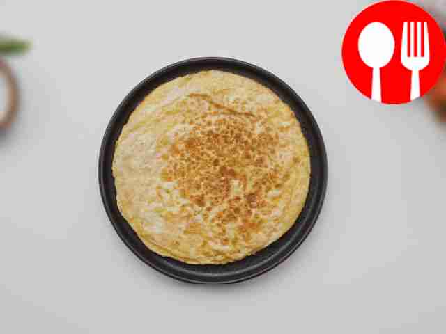 Пита с яйцом и ветчиной