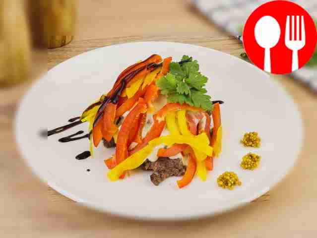 Салат с говядиной