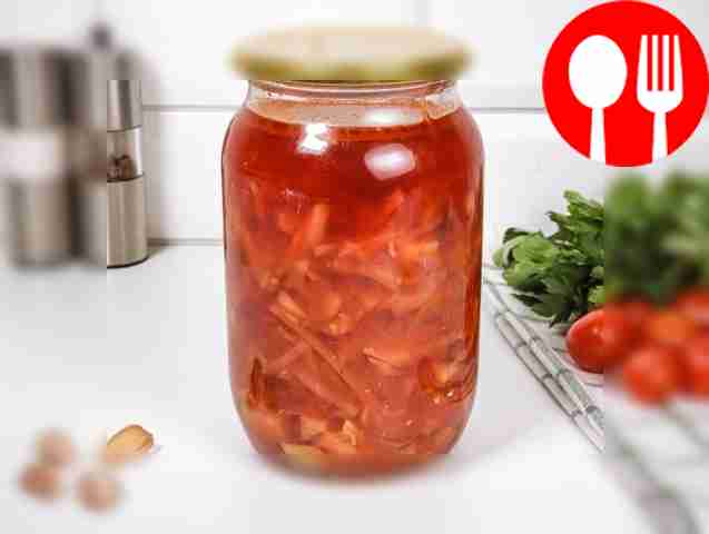 Борщ на зиму с помидорами