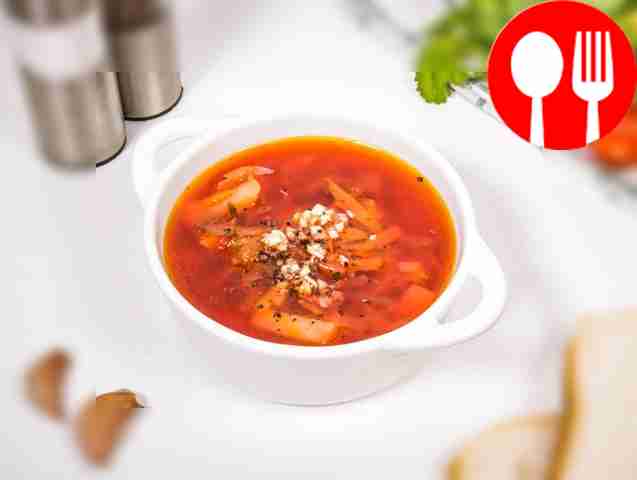 Борщ с вареной свеклой