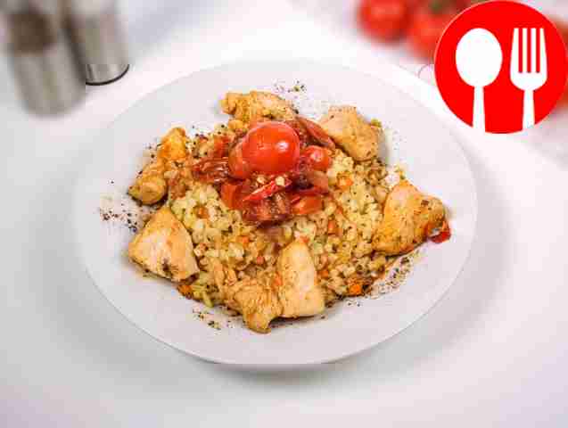 Булгур с индейкой