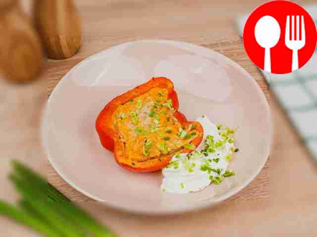 Перец, фаршированный булгуром