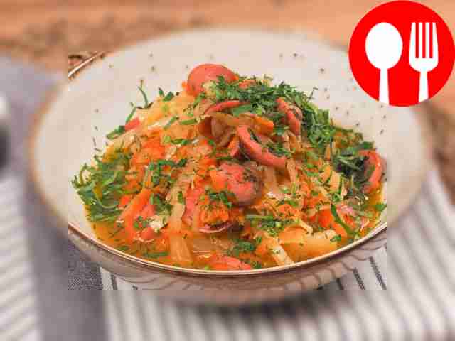 Бигос с сосисками