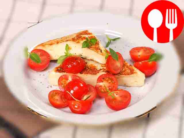 Жареный сыр халуми