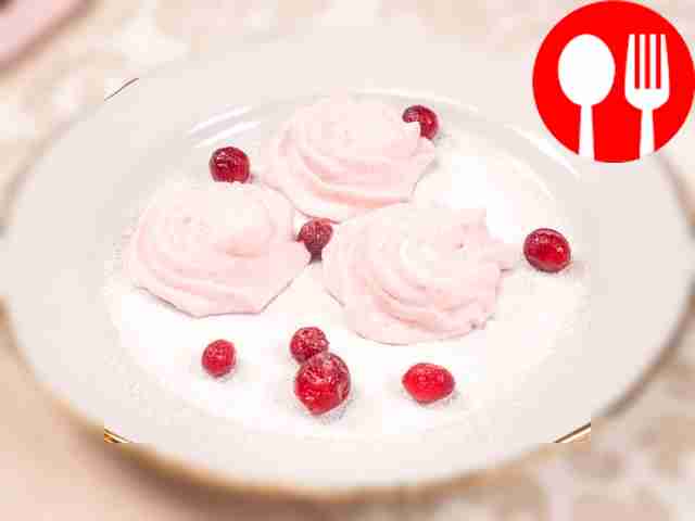 Зефир с клюквой