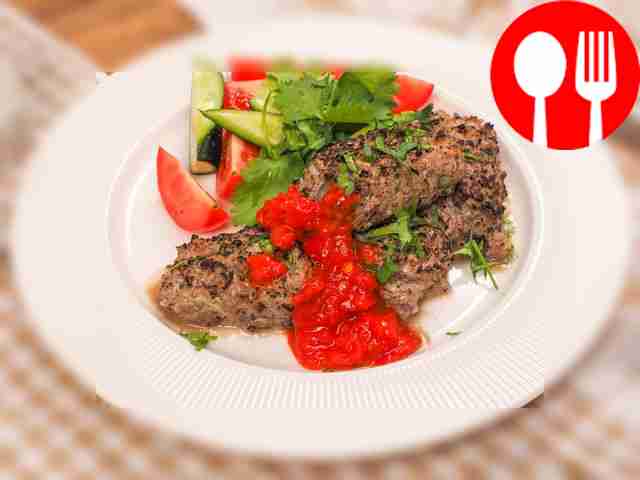 Люля-кебаб из баранины на мангале