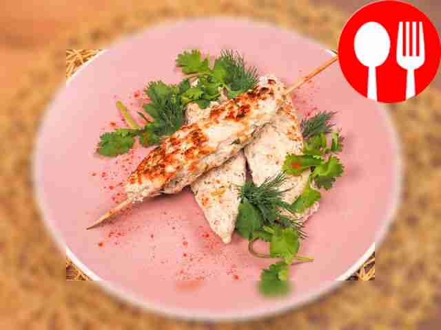 Куриный люля-кебаб на мангале