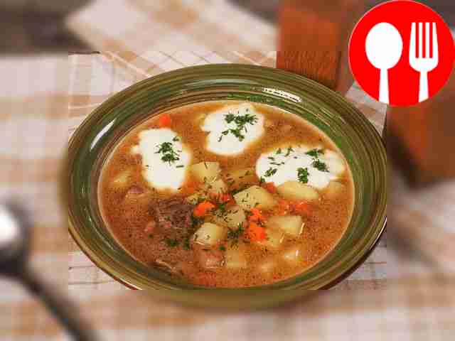 Похлебка с мясом и картошкой