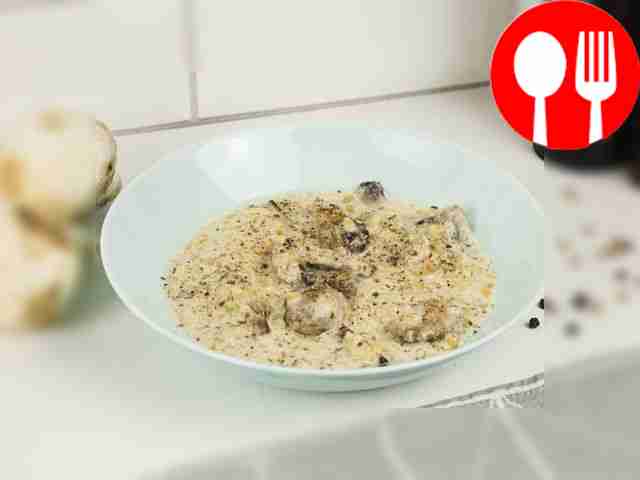 Булгур в сливочном соусе